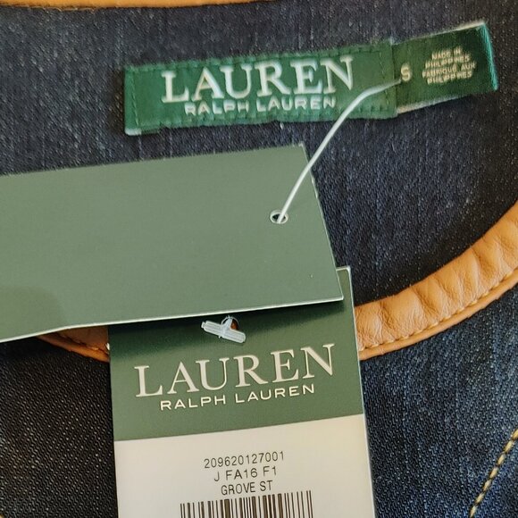 Ralph Lauren Jean jacket with leather trim - Picture 8 of 14